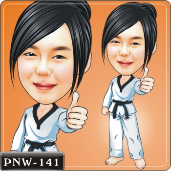 女生人像Q版漫畫PNW-141